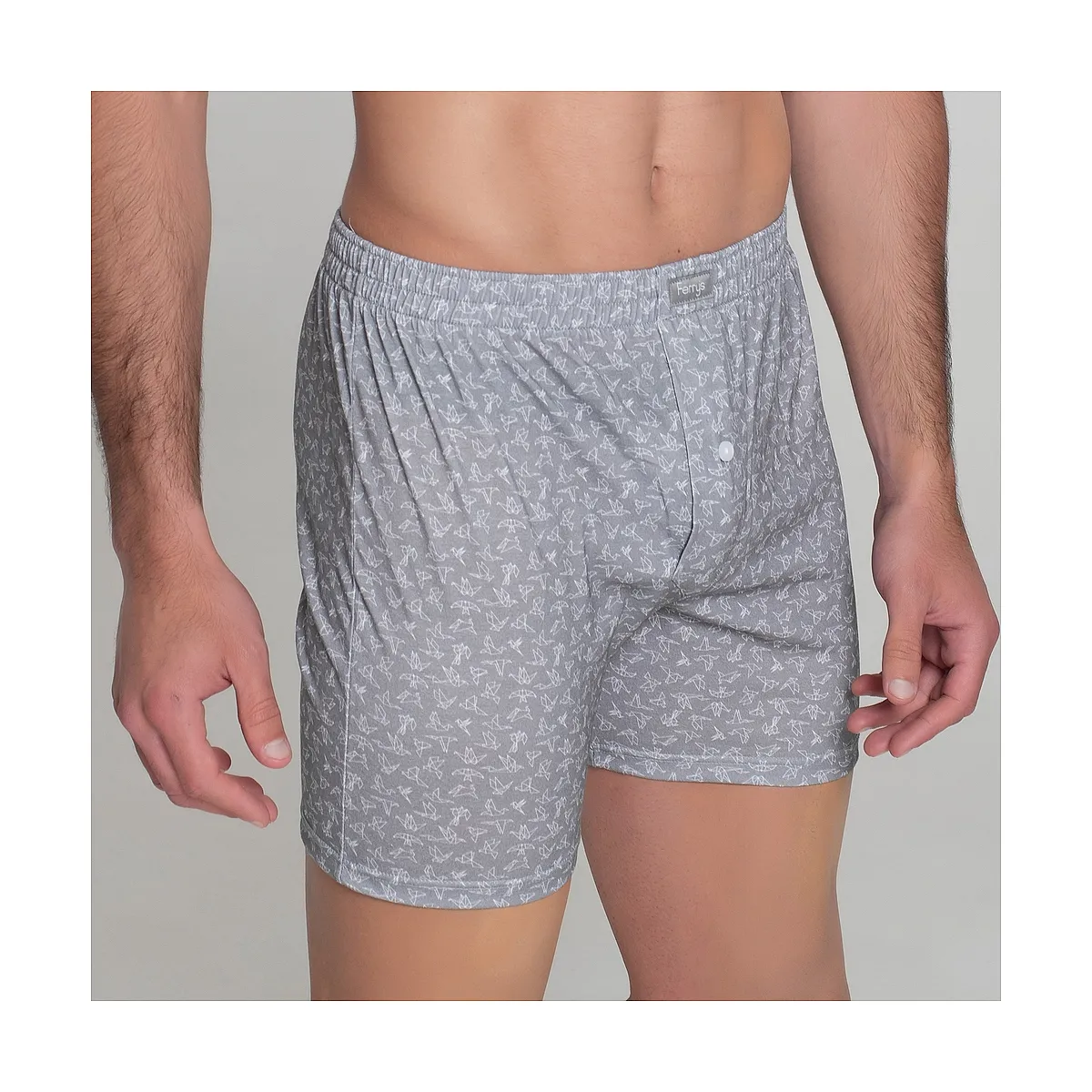 412b PACK 2 GREY PRINTED BOXERS