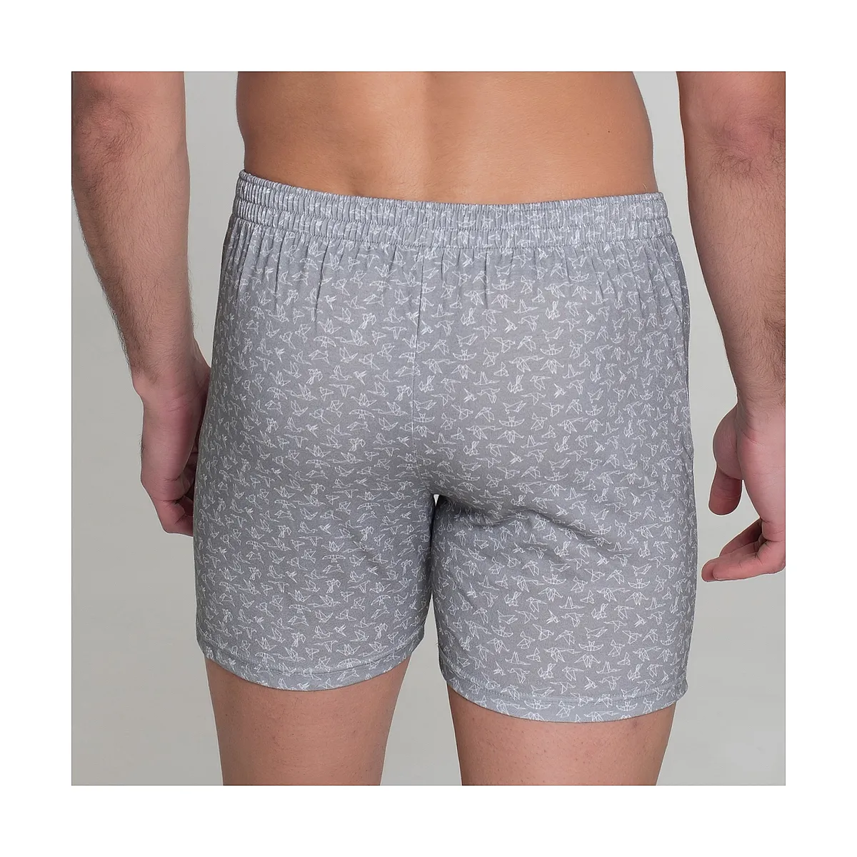 412b PACK 2 GREY PRINTED BOXERS