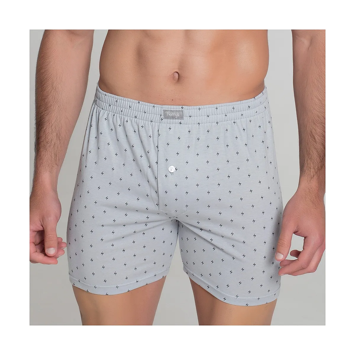 412b PACK 2 GREY PRINTED BOXERS