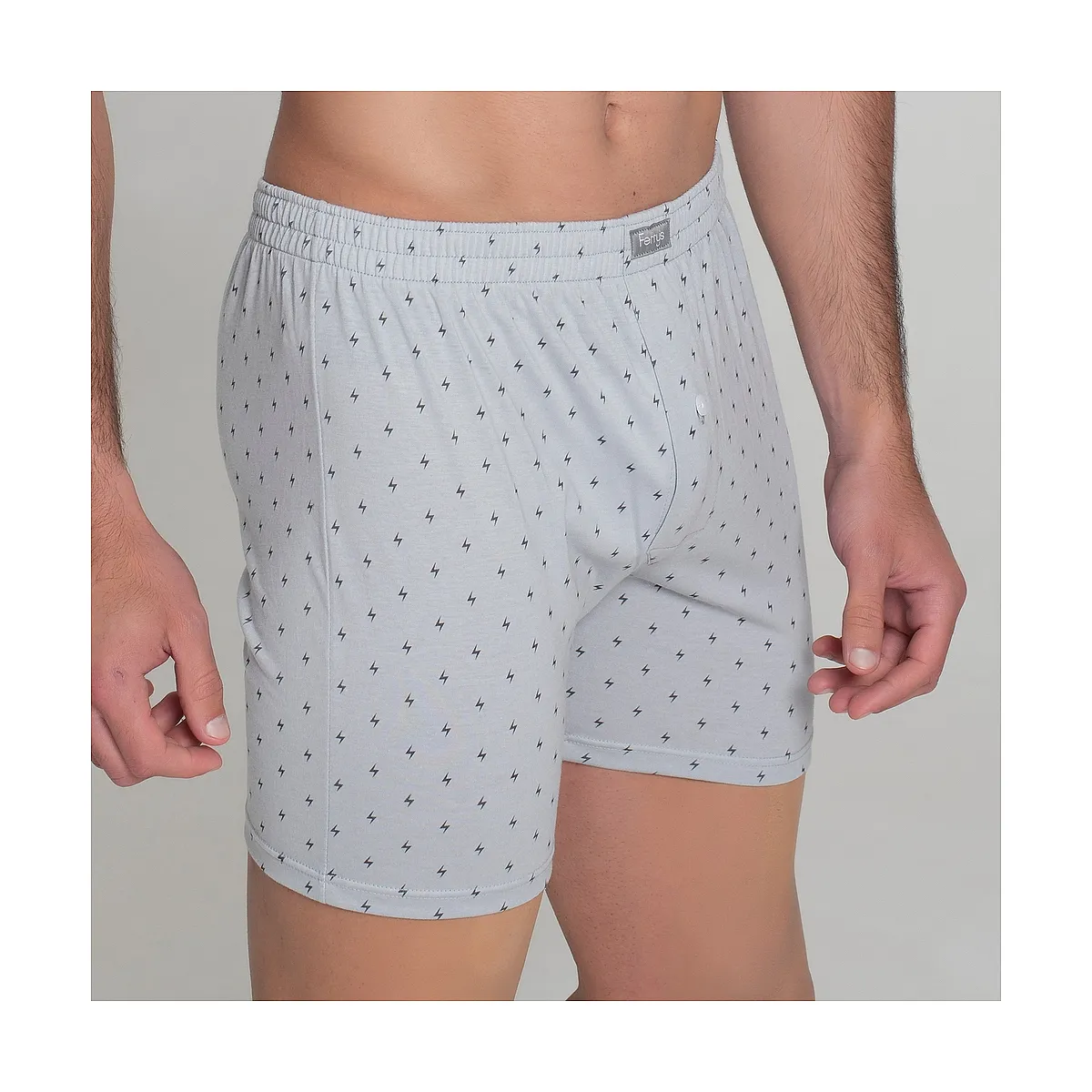 412b PACK 2 GREY PRINTED BOXERS
