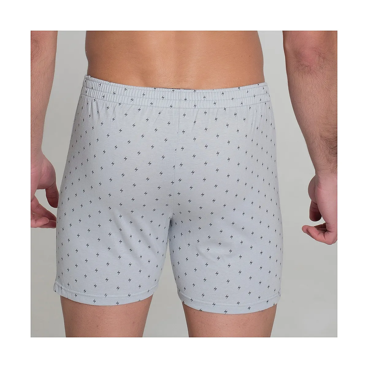 412b PACK 2 GREY PRINTED BOXERS