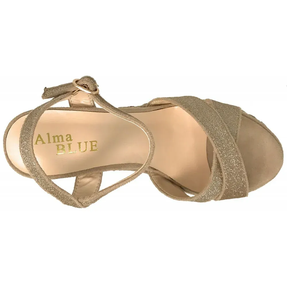 Alma Blue V19BL102 Glitter Champange