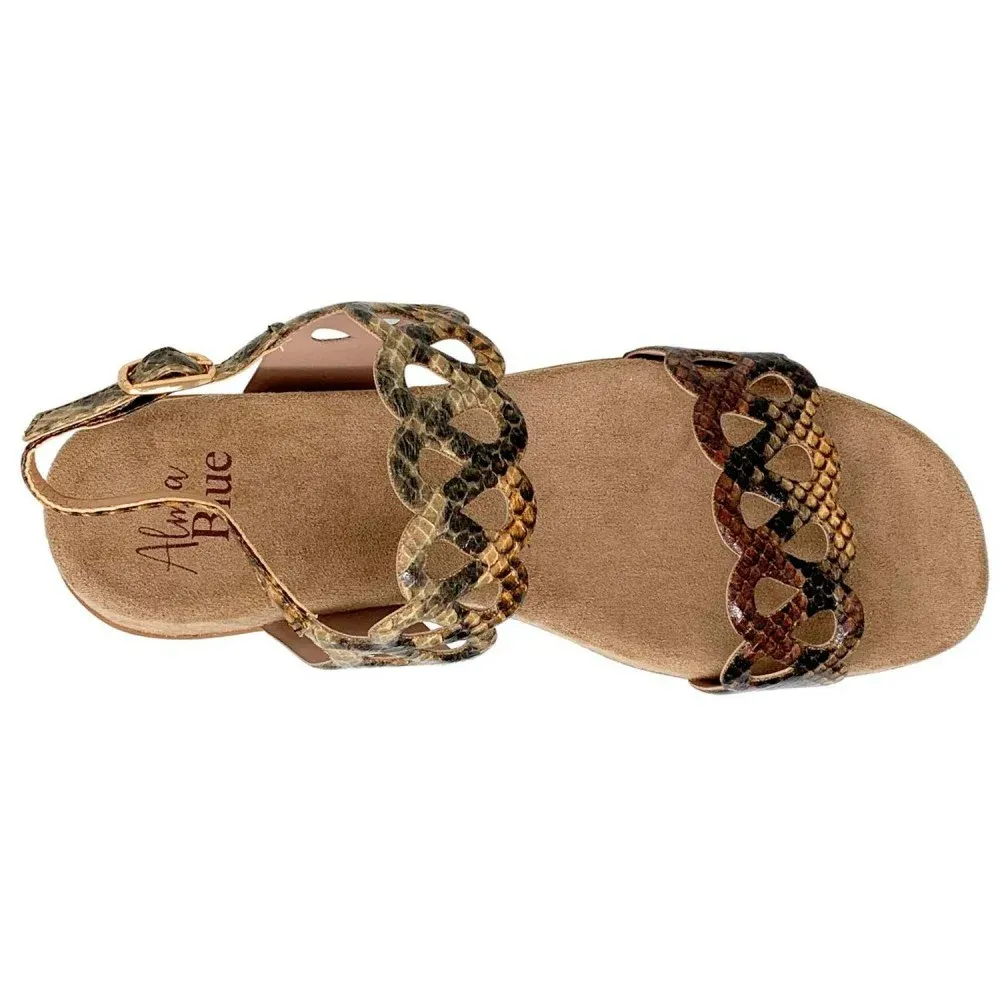 Alma Blue V21BL9504 Snake Stone