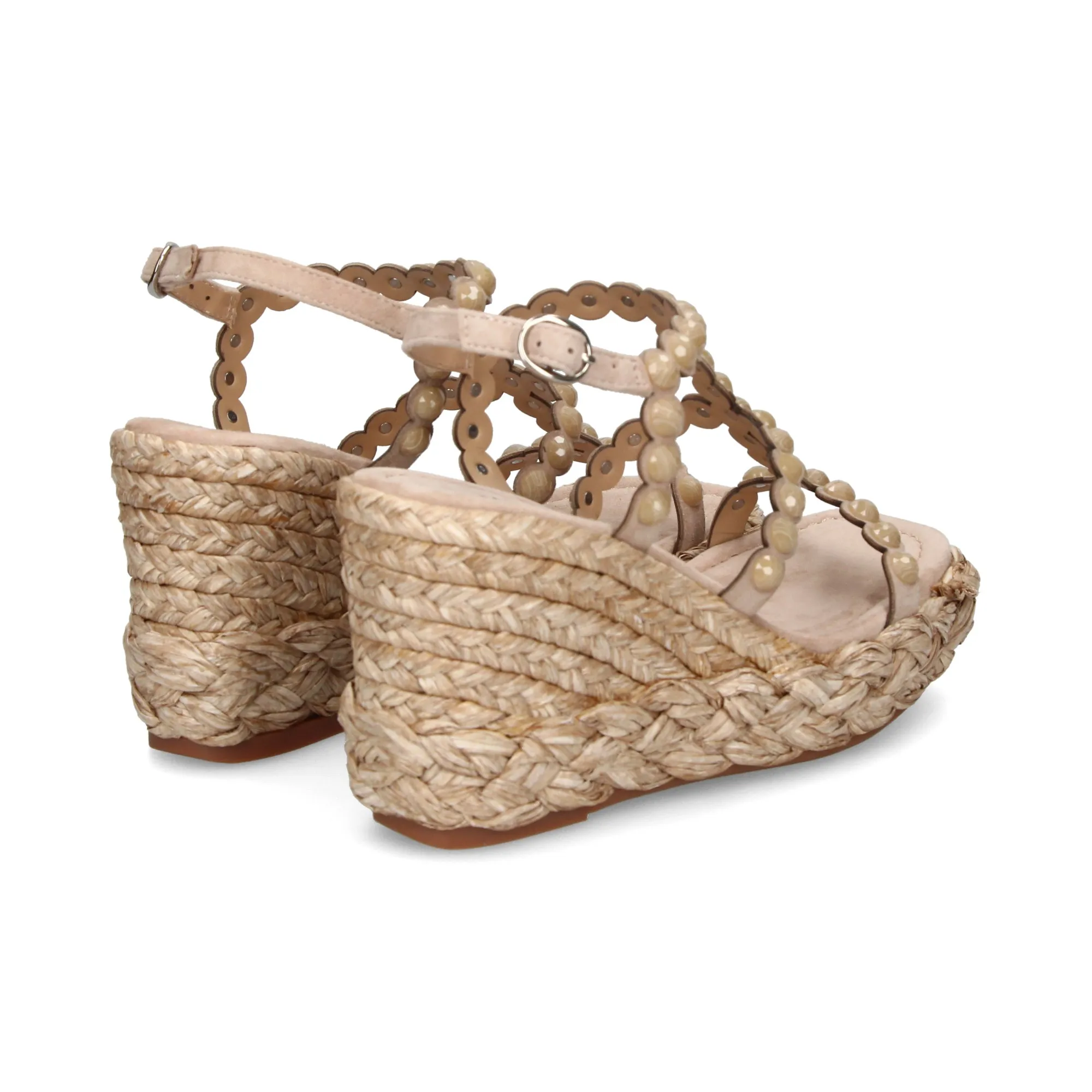 ALMA EN PENA Sandalias cuña de Mujer VISON