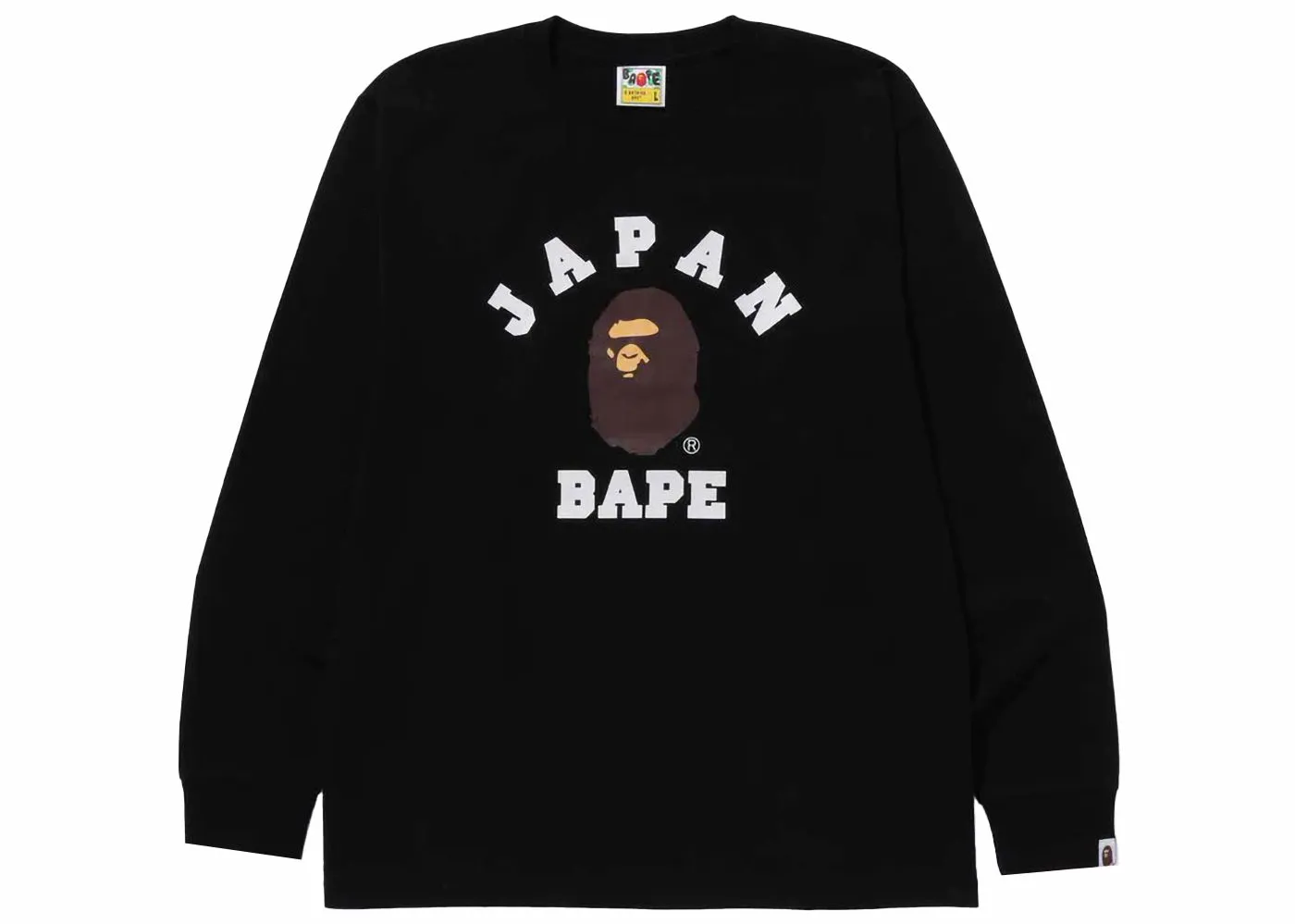 BAPE BAPE Japan College City L/S Tee Black