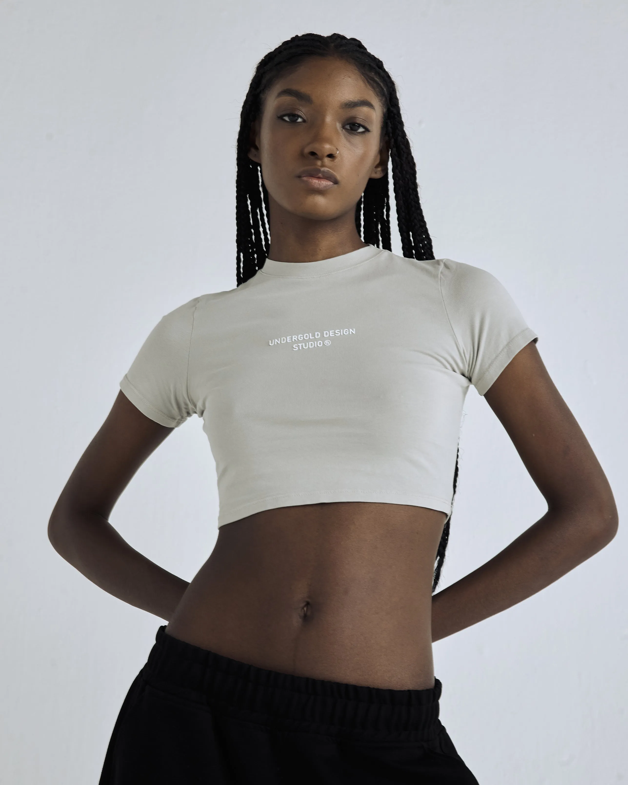 Basics Baby Tee Light Gray