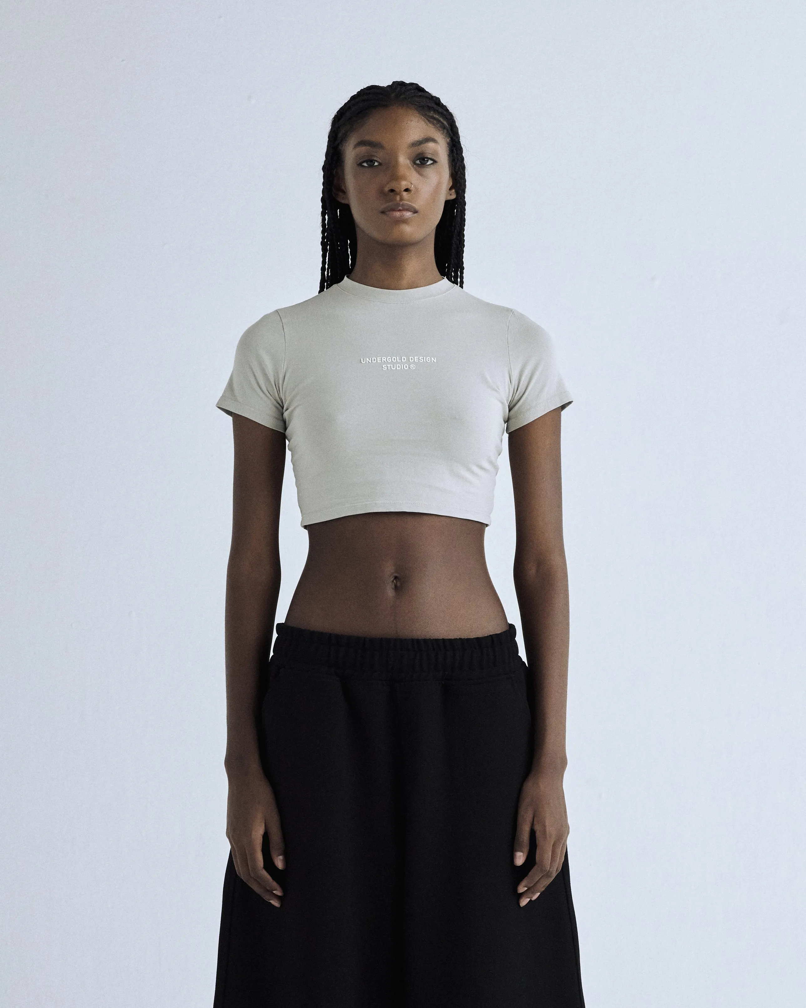 Basics Baby Tee Light Gray
