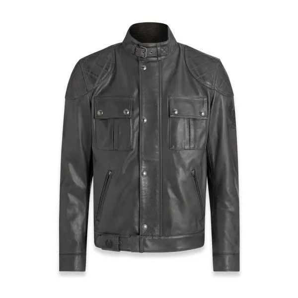 Belstaff Brooklands Leather Granite Grey 