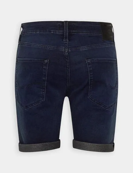 Bermuda vaquera oscura con zurcidos Jack Jones