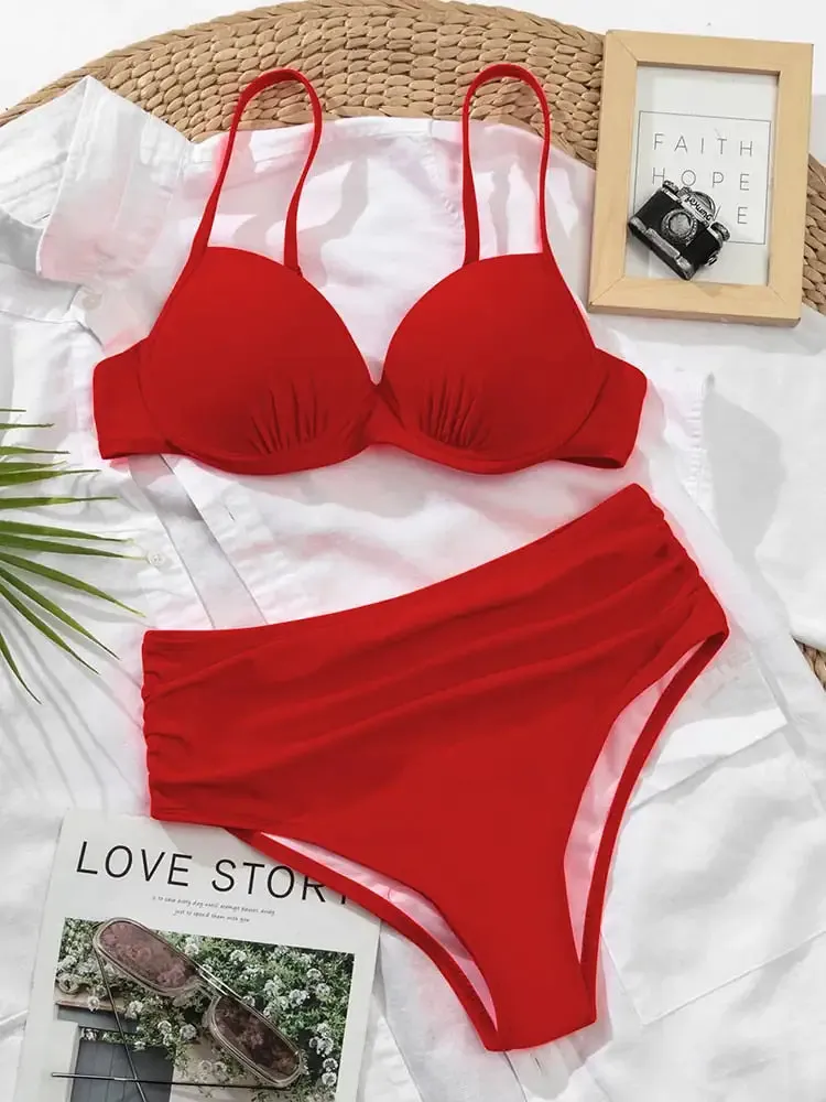Bikini Vintage Cintura Alta Retro