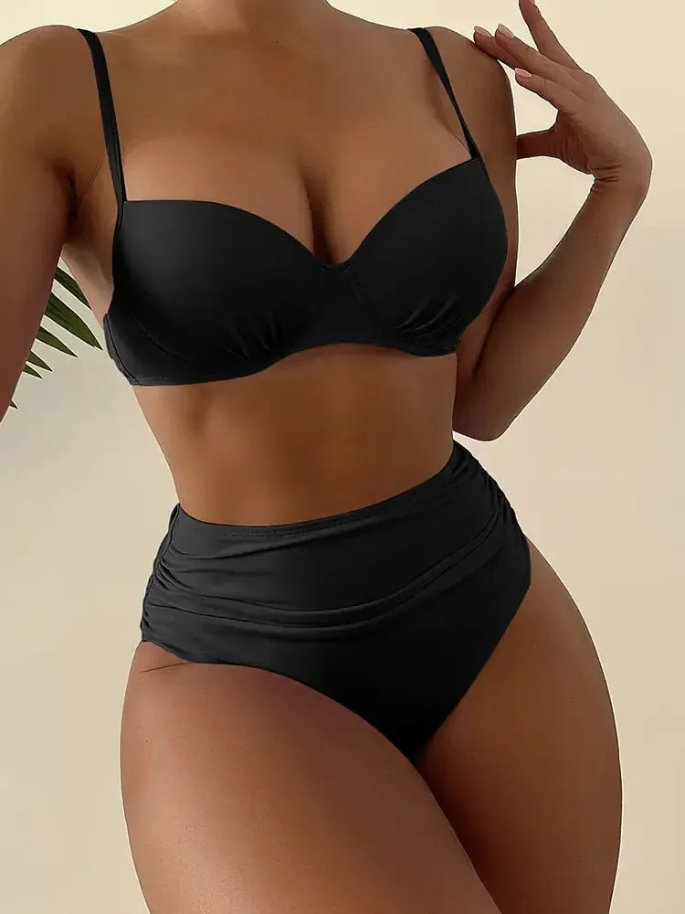 Bikini Vintage Cintura Alta Retro