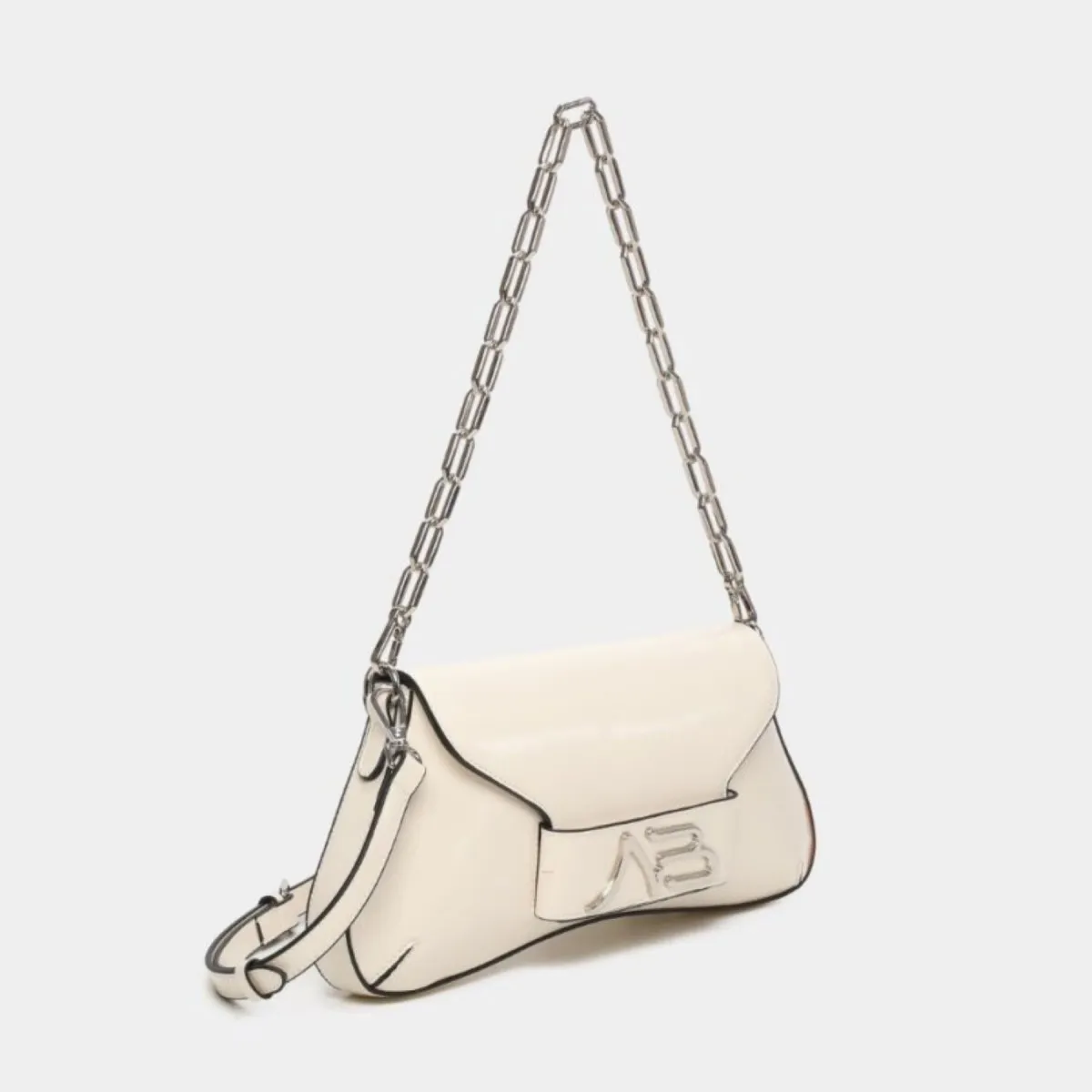 Bolso de hombro Alma de Binnari color blanco Cnp19965