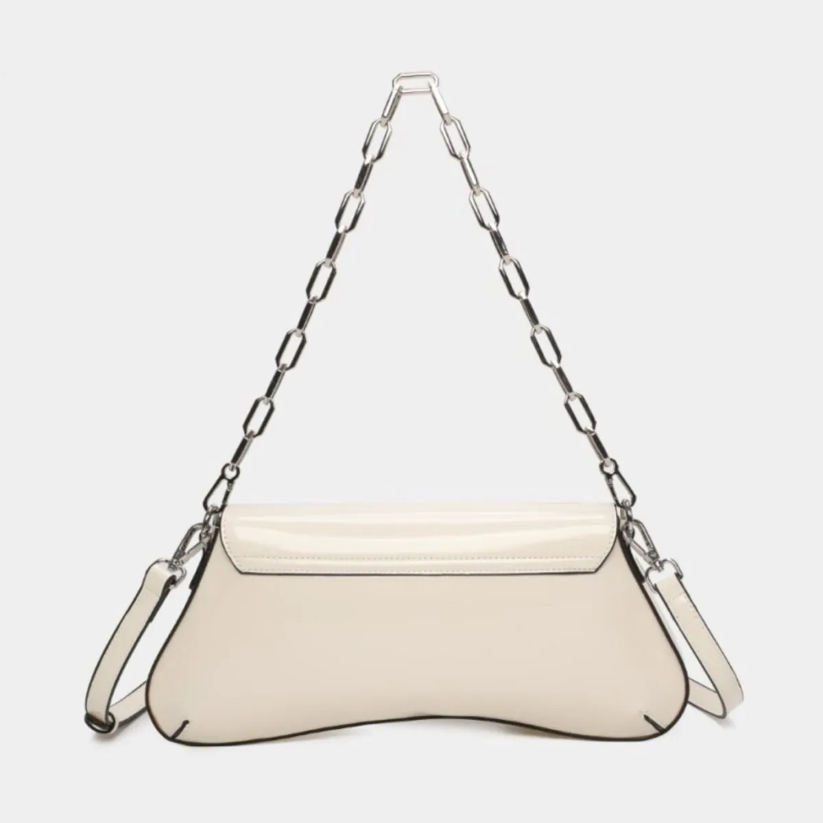 Bolso de hombro Alma de Binnari color blanco Cnp19965
