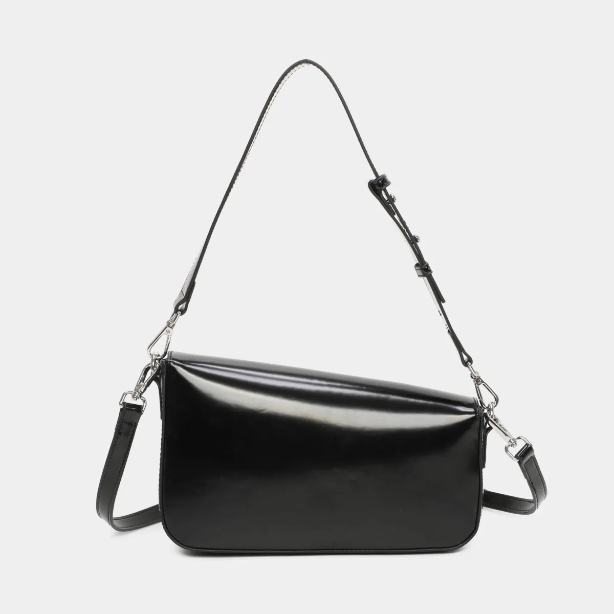 Bolso de hombro negro Alma de Binnari Cnp19964