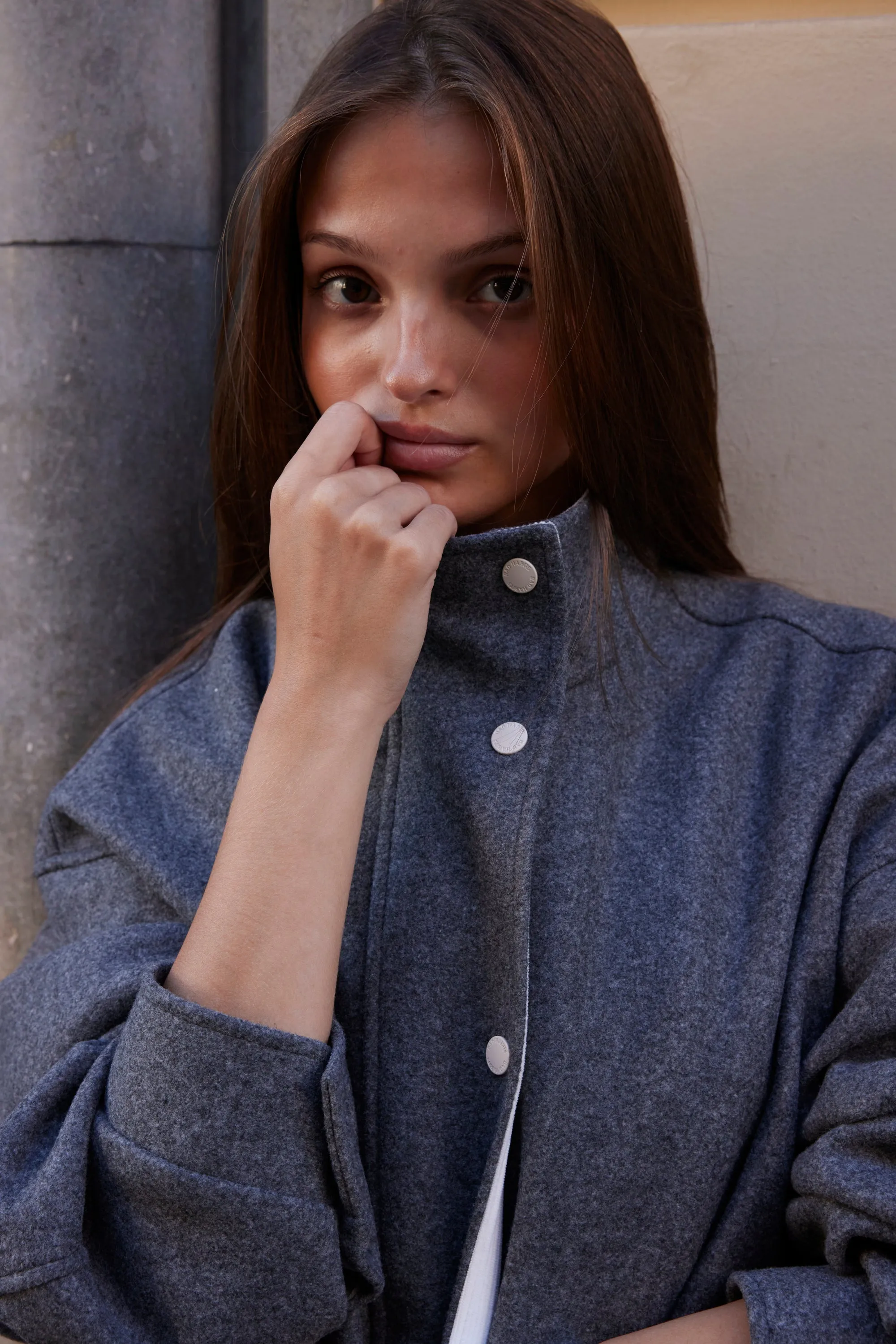 BOMBER CELESTINE GREY