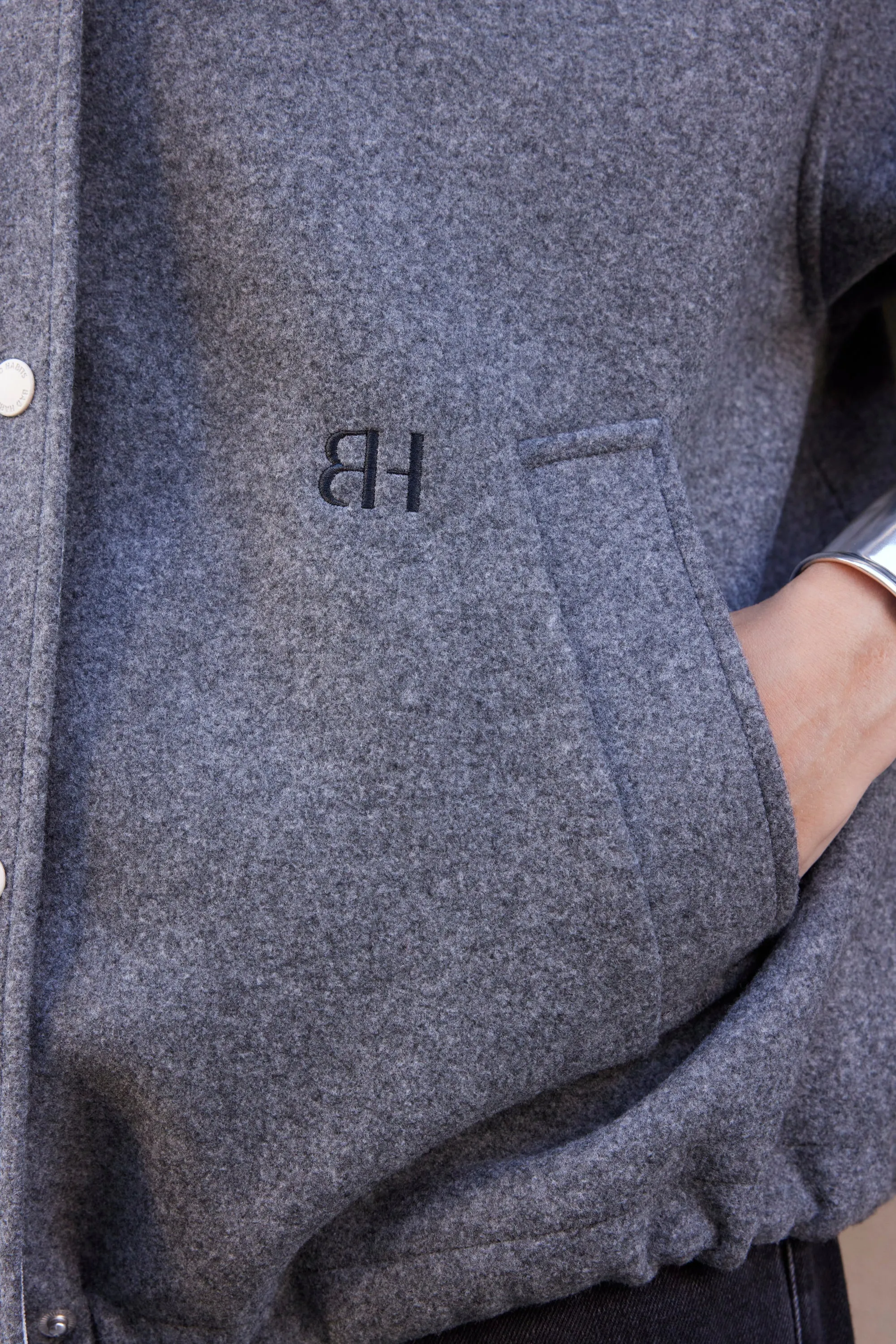 BOMBER CELESTINE GREY