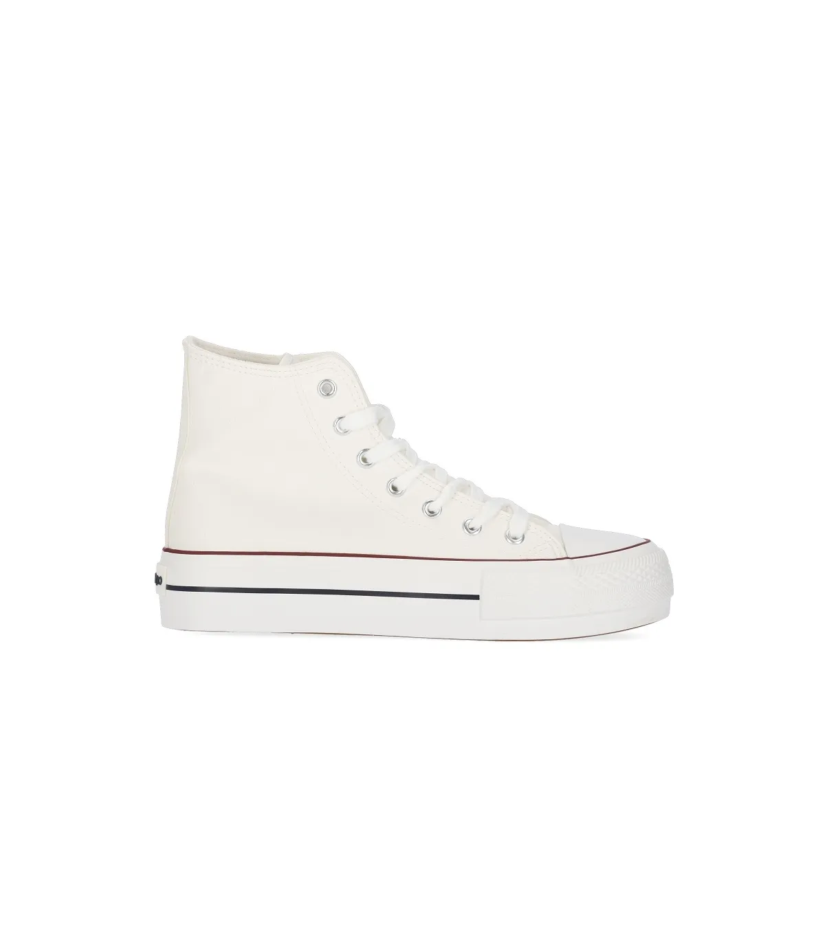 Bota polipiel blanca plataforma Chika10