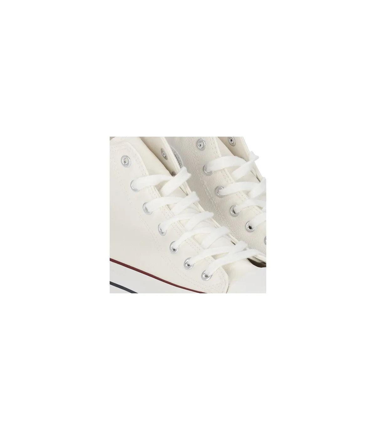 Bota polipiel blanca plataforma Chika10