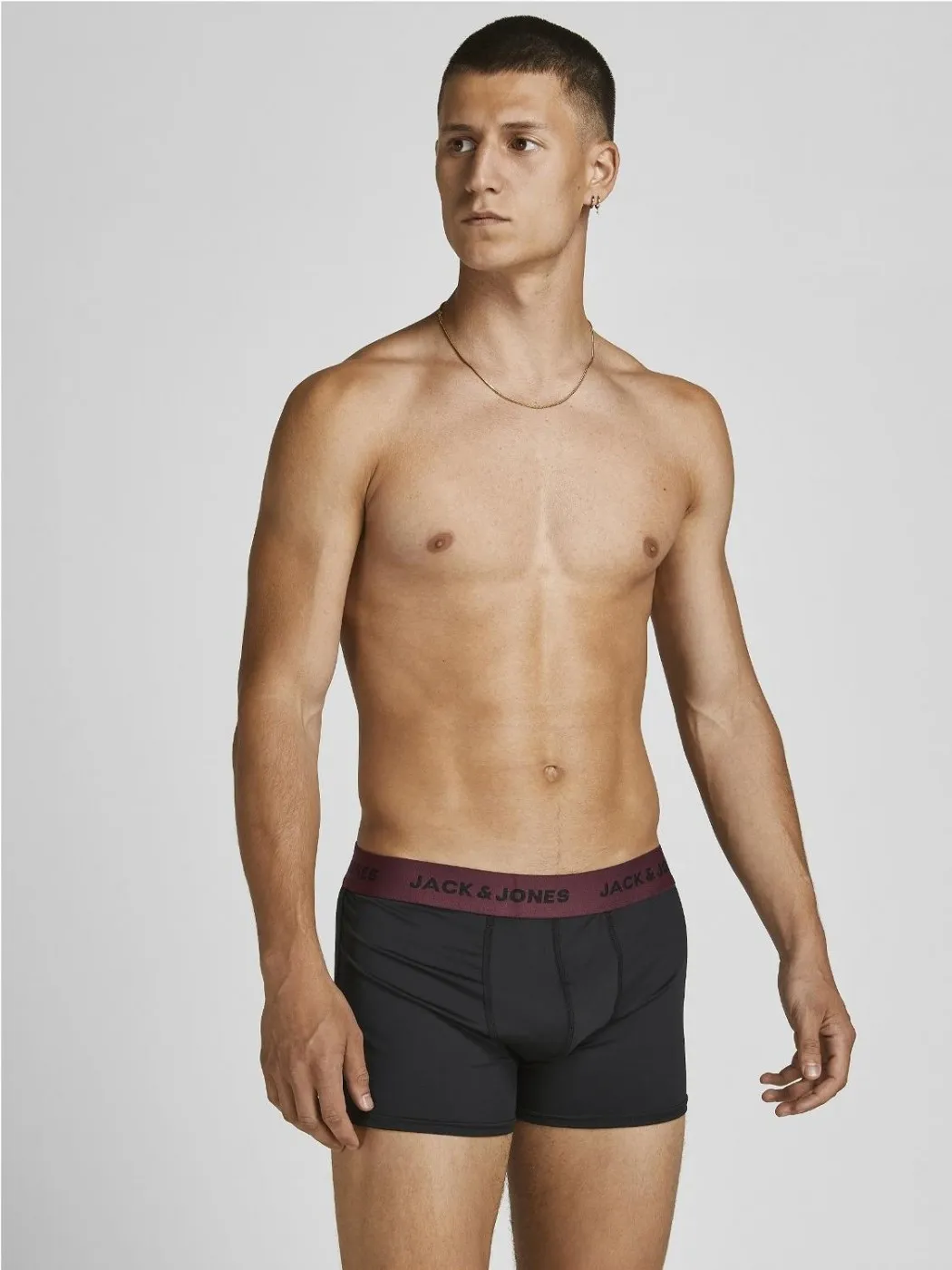 BOXER JACK & JONES HOMBRE JACFLOWER MICROFIBER 3 PACK NEGRO