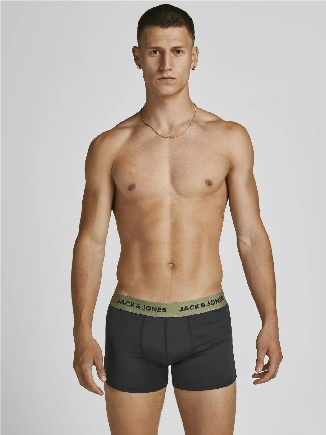 BOXER JACK & JONES HOMBRE JACFLOWER MICROFIBER 3 PACK NEGRO