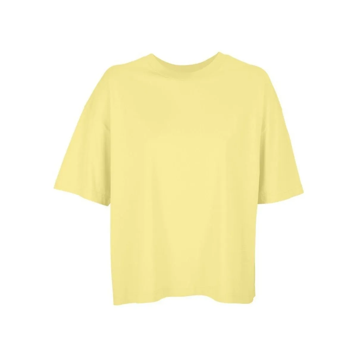 BOXY WOMEN  CAMISETA OVERSIZE DE MUJER COLOR AMARILLO