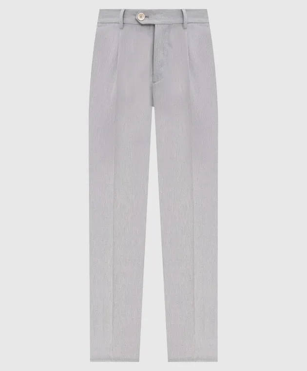 Brunello Cucinelli Gray pants with wool
