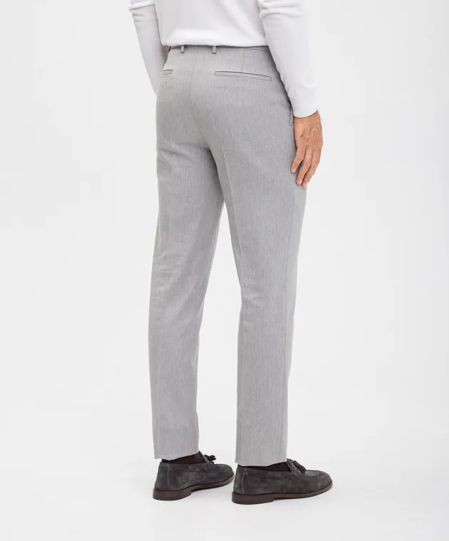 Brunello Cucinelli Gray pants with wool