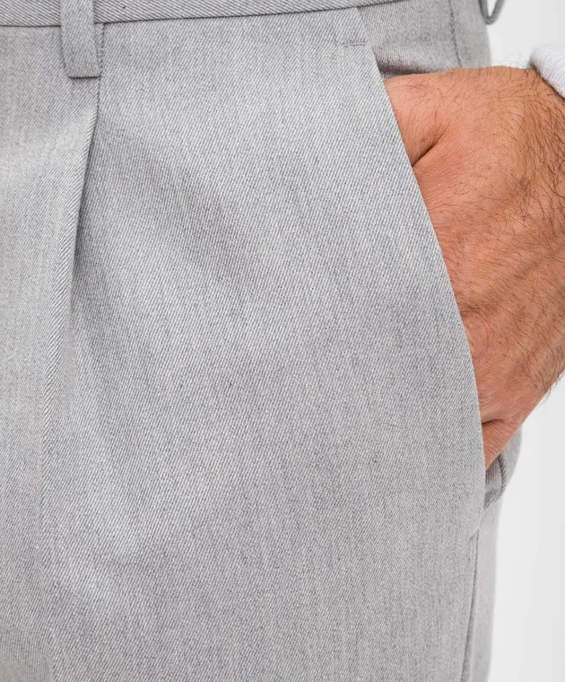 Brunello Cucinelli Gray pants with wool