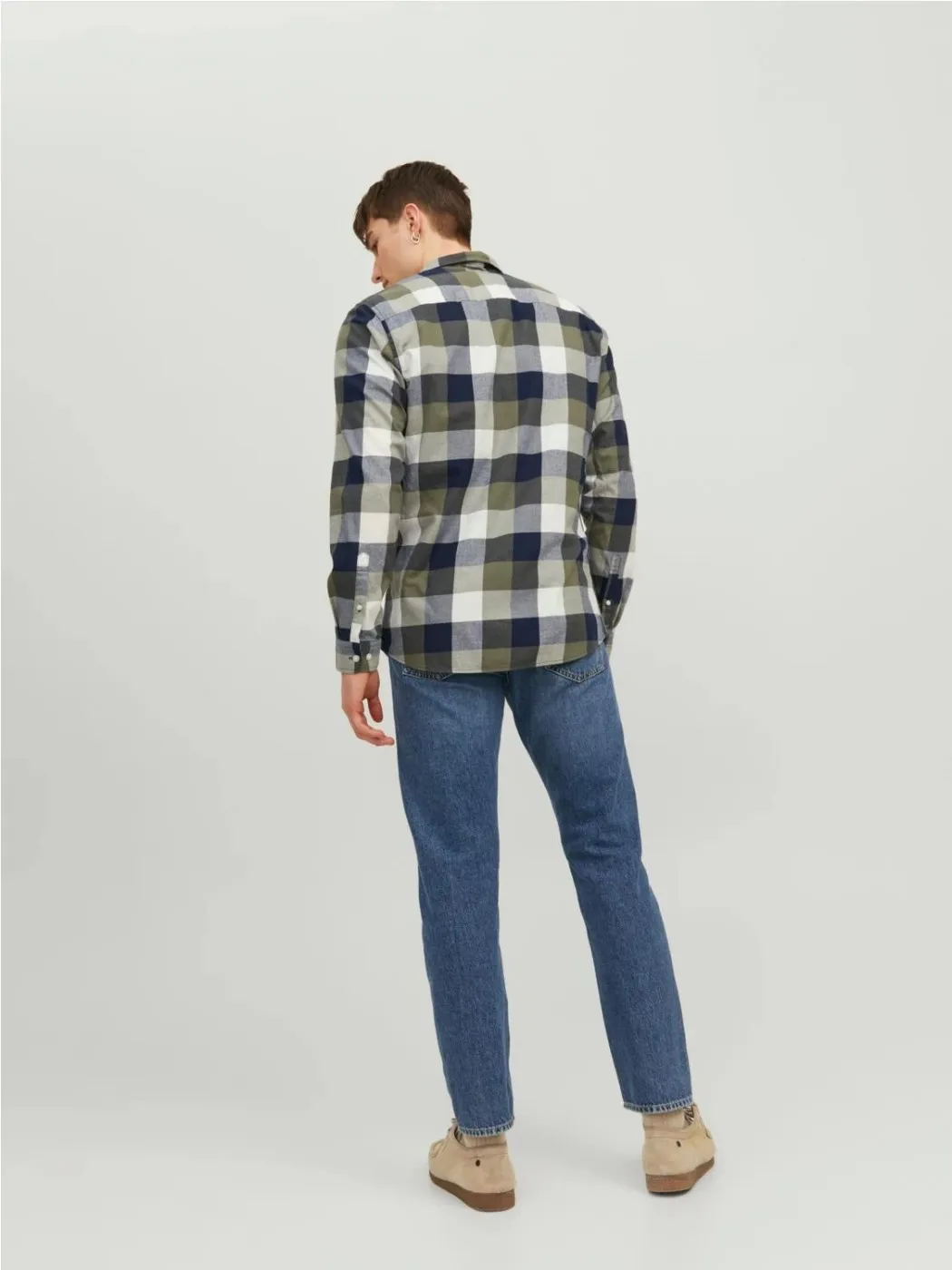 CAMISA JACK & JONES HOMBRE JJEBUFFALO TWILL VERDE