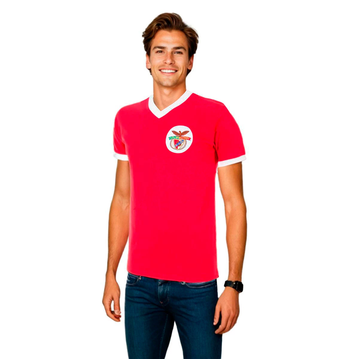 CAMISETA COPA SL BENFICA 1974  75 RETRO