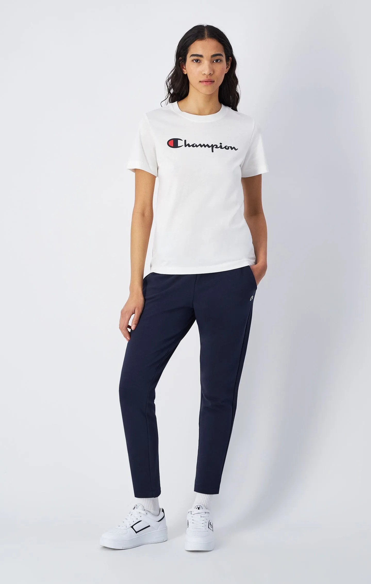 Camiseta de punto con logotipo grande