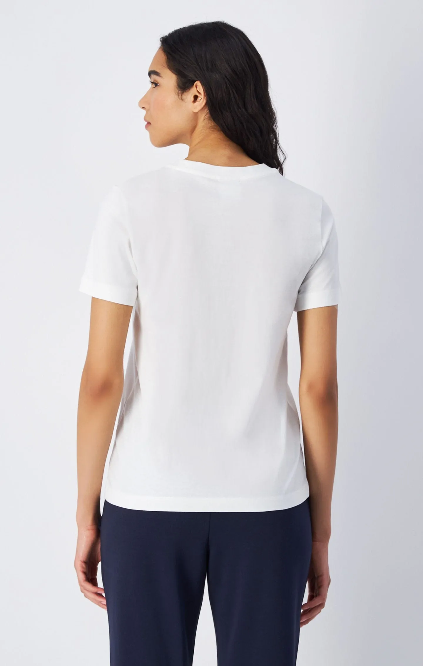 Camiseta de punto con logotipo grande