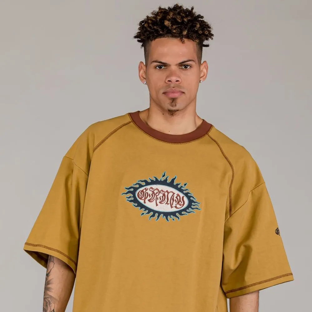 CAMISETA GRIMEY FIRE ROUTE OVERSIZED  BROWN | SPRING 23