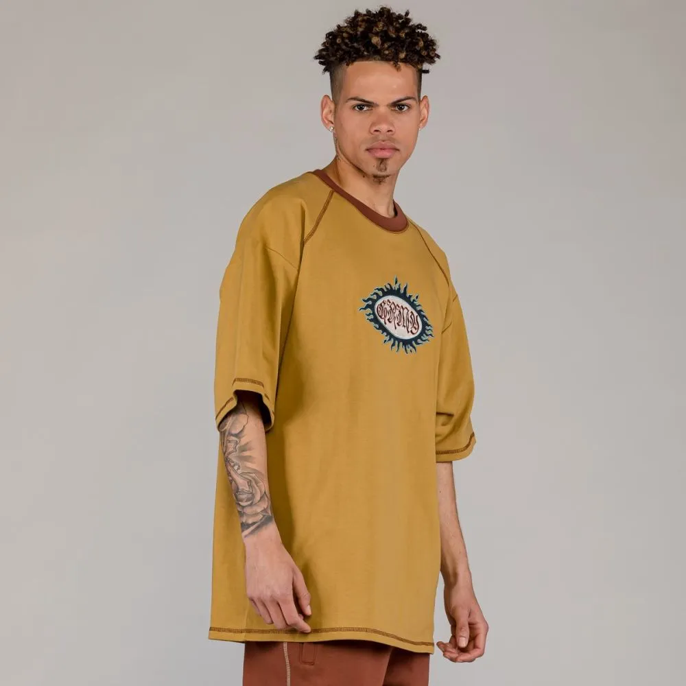 CAMISETA GRIMEY FIRE ROUTE OVERSIZED  BROWN | SPRING 23