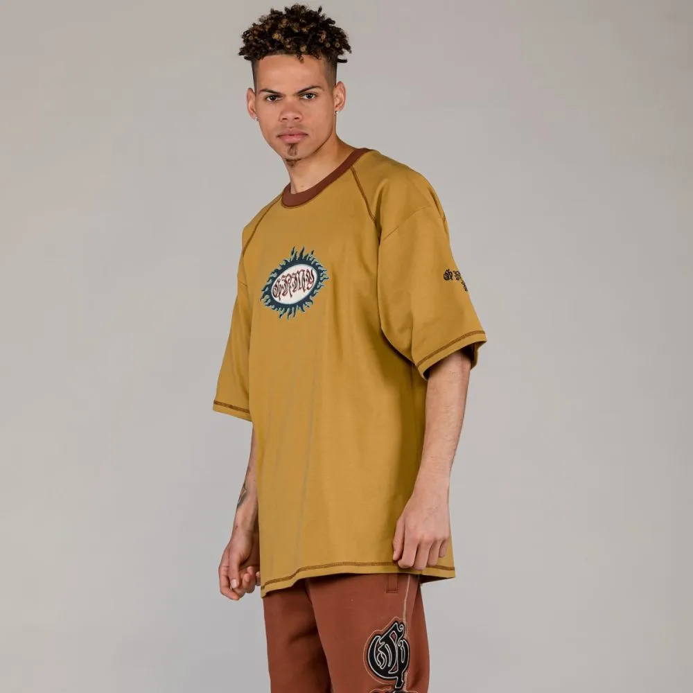 CAMISETA GRIMEY FIRE ROUTE OVERSIZED  BROWN | SPRING 23