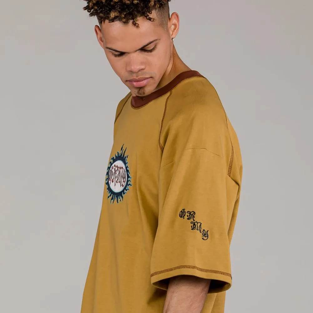 CAMISETA GRIMEY FIRE ROUTE OVERSIZED  BROWN | SPRING 23