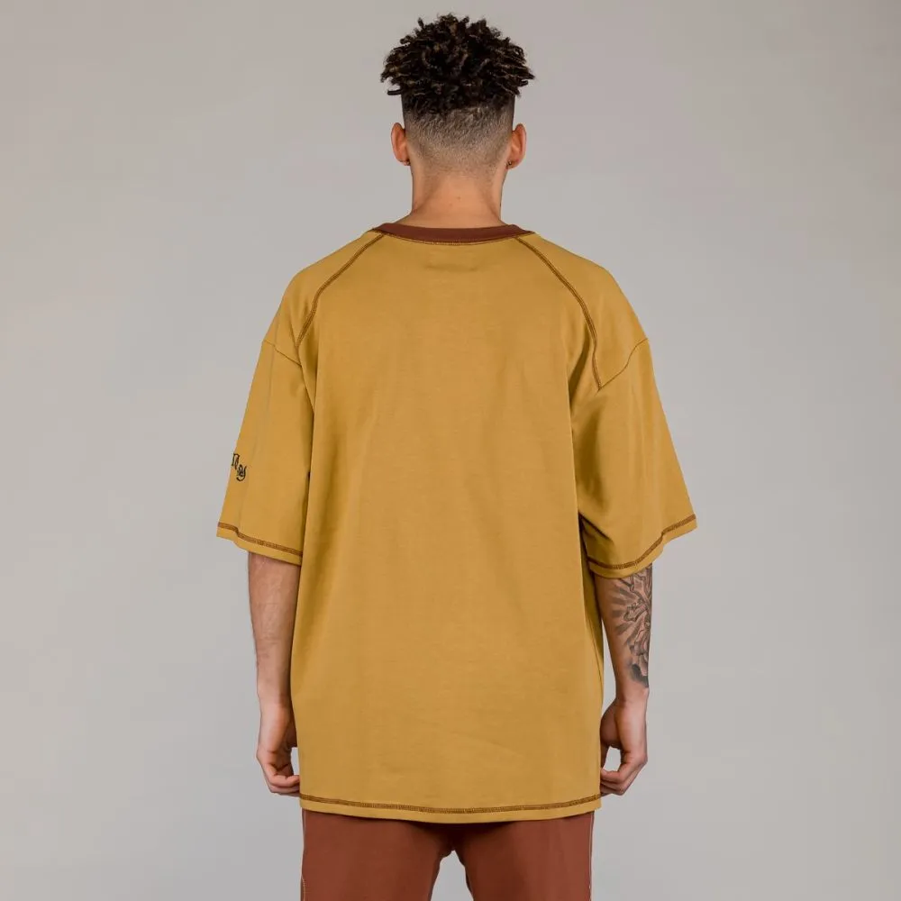 CAMISETA GRIMEY FIRE ROUTE OVERSIZED  BROWN | SPRING 23