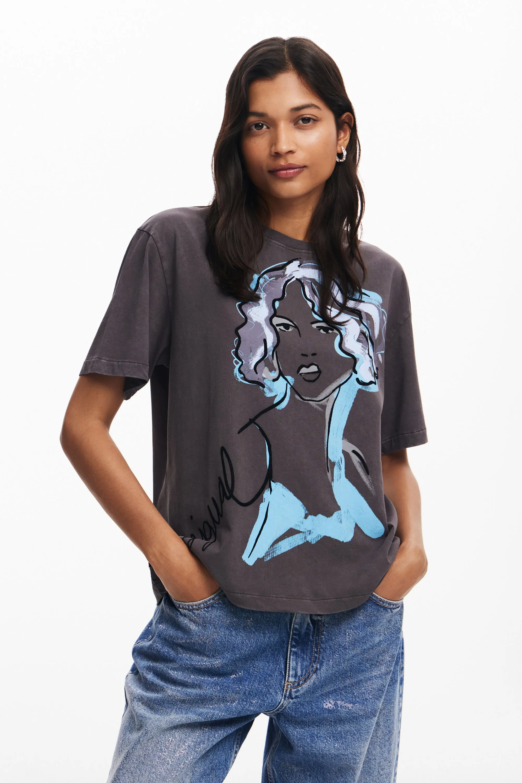 Camiseta ilustración rostro