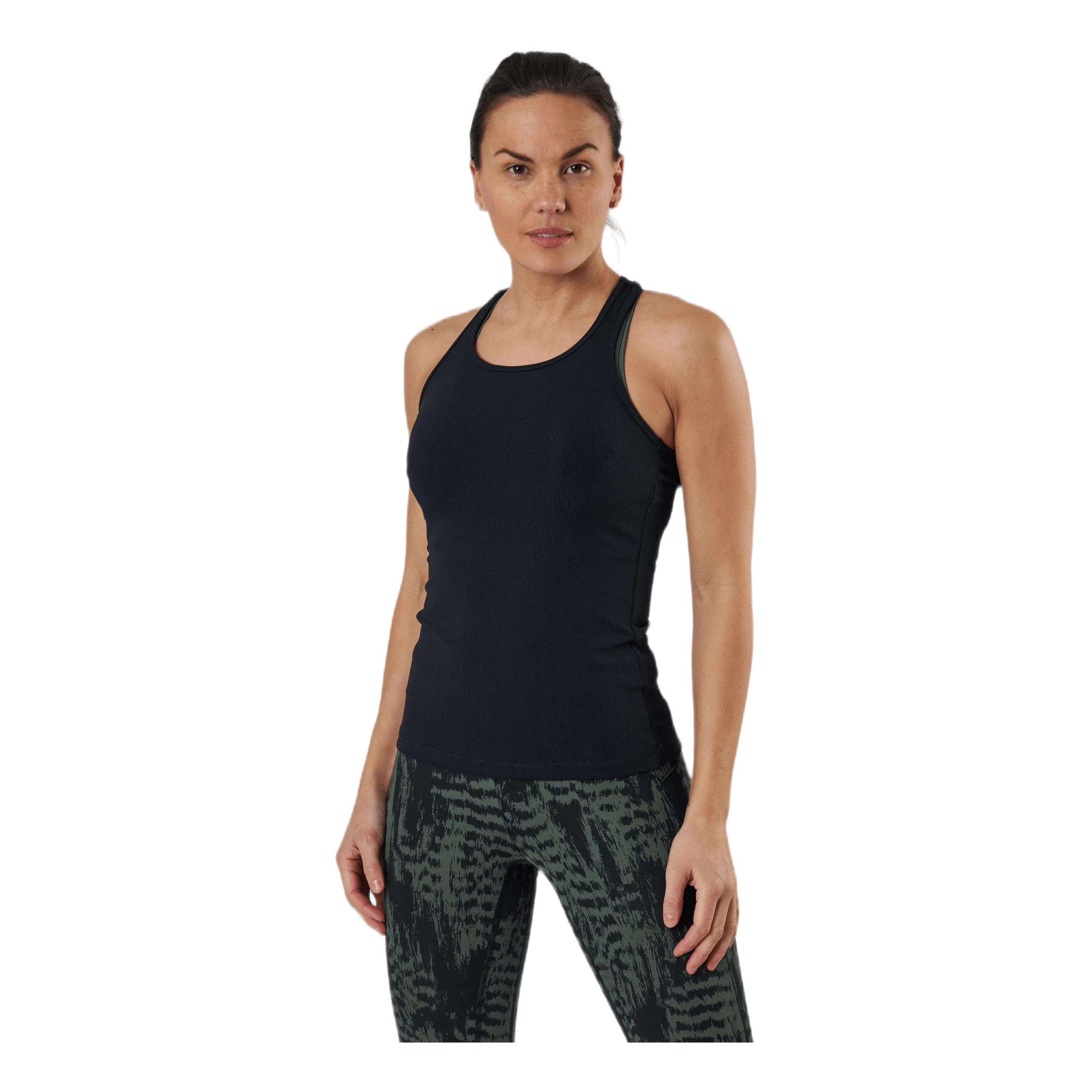 Casall Essential Rib Racerback Black
