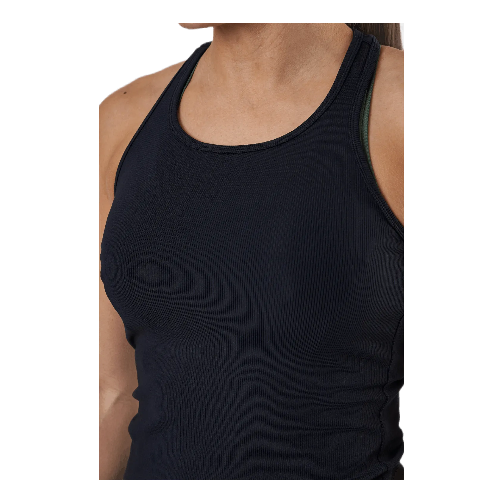 Casall Essential Rib Racerback Black