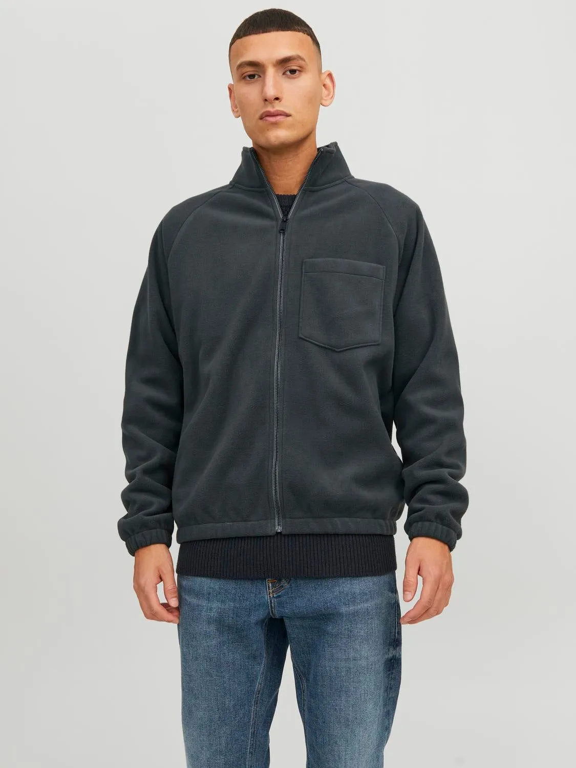 Chaqueta de tela polar | Gris oscuro | Jack & Jones®