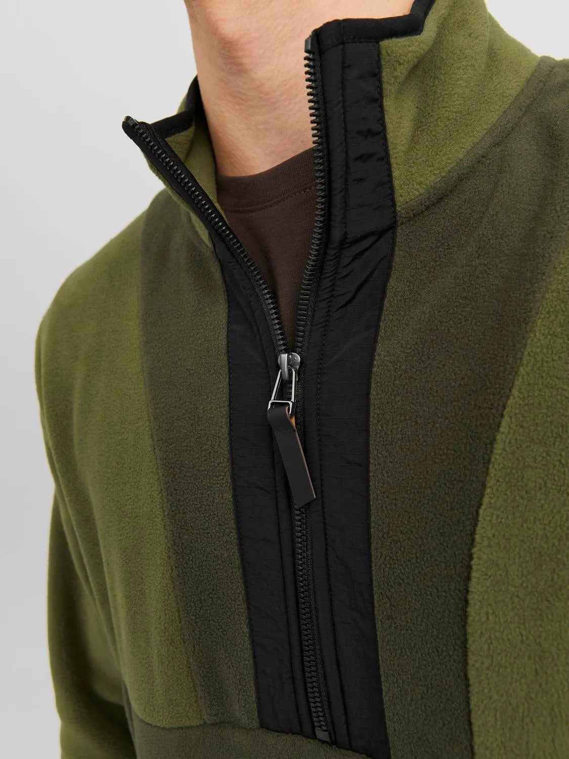 Chaqueta de tela polar Liso | Verde intermedio | Jack & Jones®
