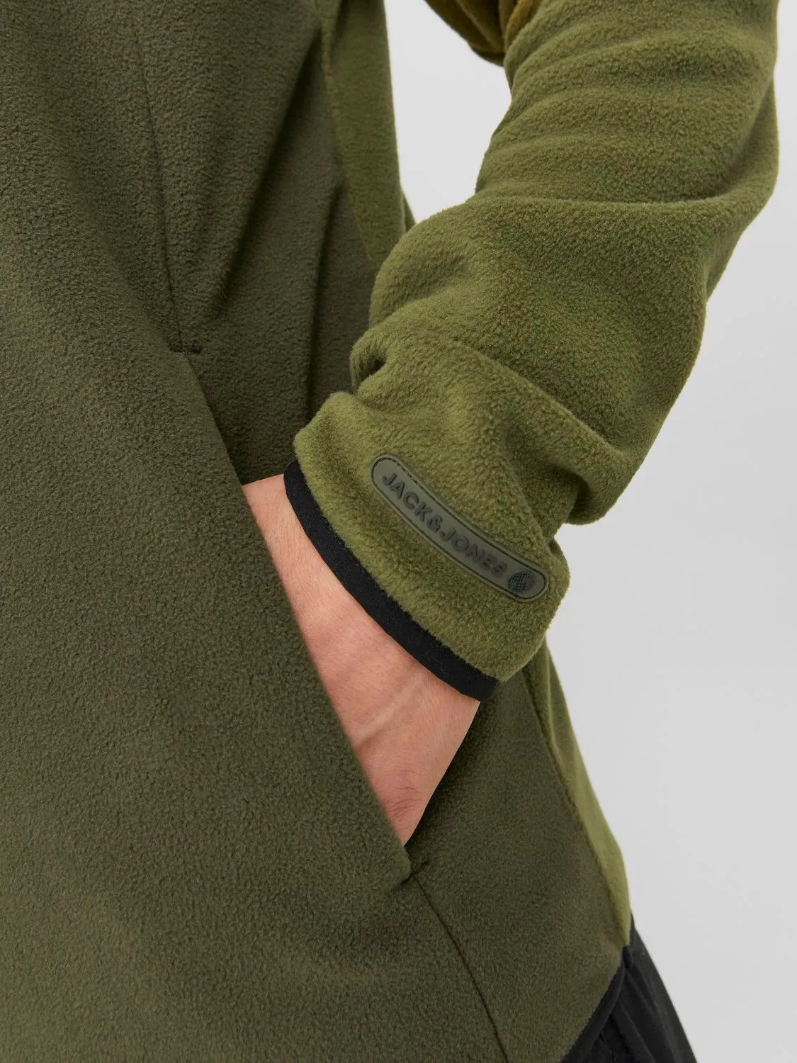 Chaqueta de tela polar Liso | Verde intermedio | Jack & Jones®
