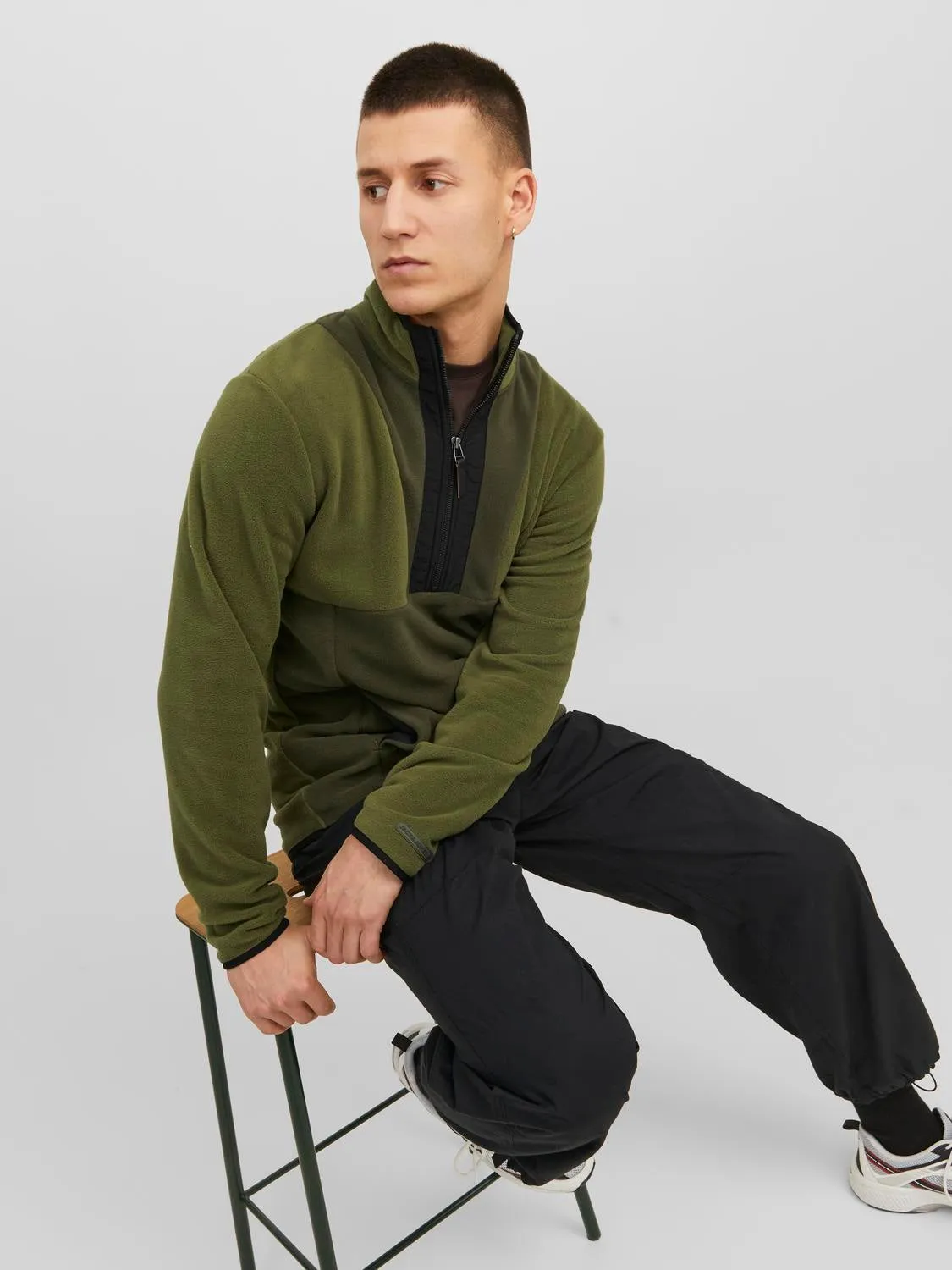 Chaqueta de tela polar Liso | Verde intermedio | Jack & Jones®