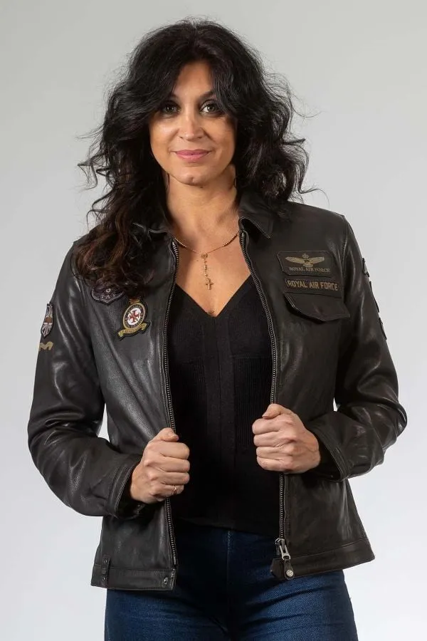Chaqueta Mujeres Royal Air Force Beeckman Dark Brown