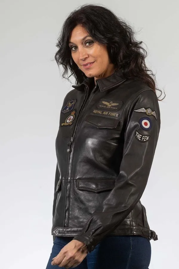 Chaqueta Mujeres Royal Air Force Beeckman Dark Brown