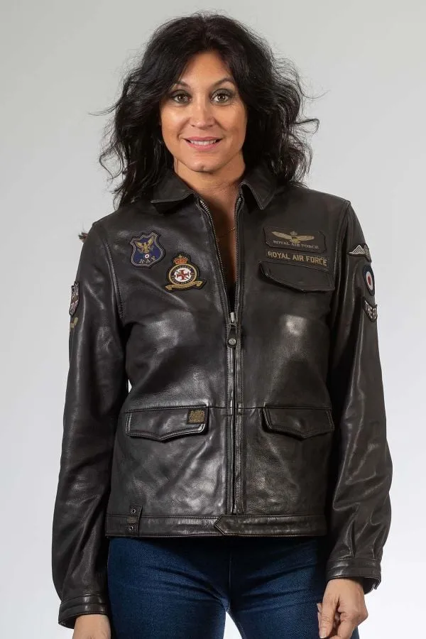 Chaqueta Mujeres Royal Air Force Beeckman Dark Brown