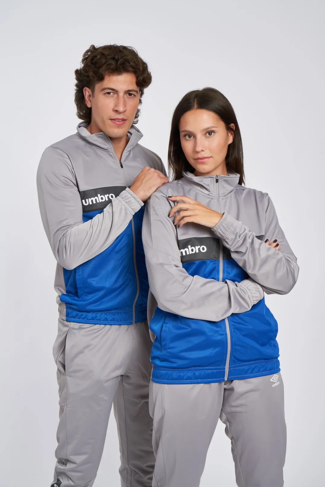 CHAQUETA UMBRO FW SPORTSWEAR TRACK TOP GREY MARL / NOUVEAN NAVY / WOODLAND GREY