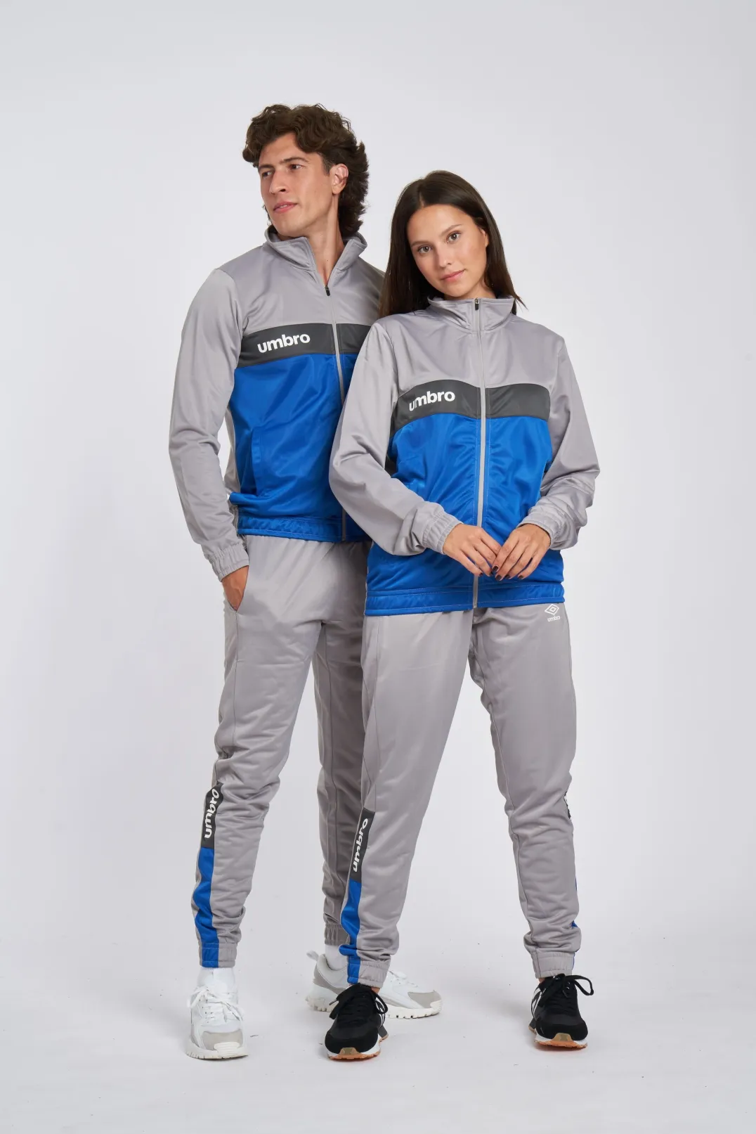 CHAQUETA UMBRO FW SPORTSWEAR TRACK TOP GREY MARL / NOUVEAN NAVY / WOODLAND GREY