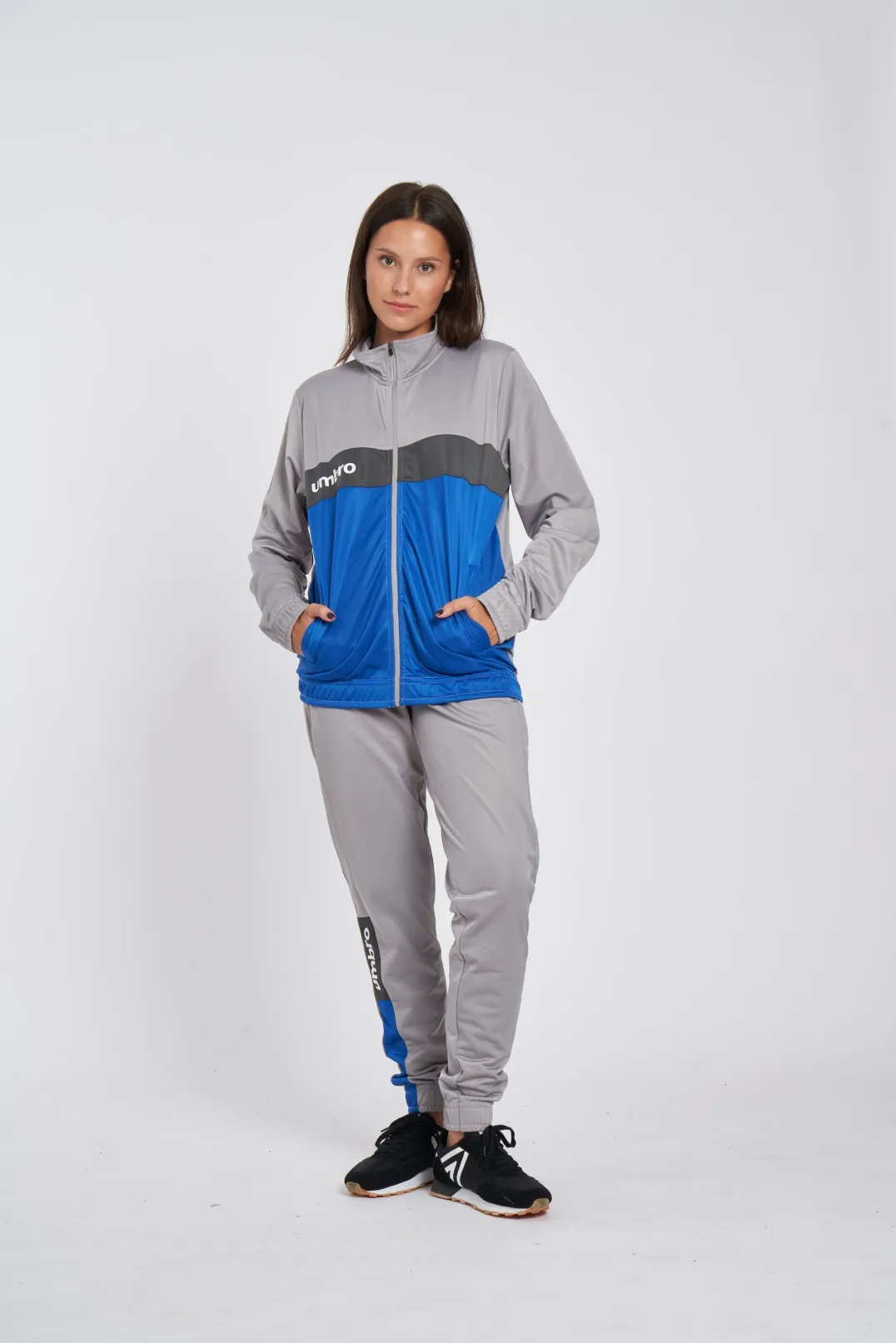 CHAQUETA UMBRO FW SPORTSWEAR TRACK TOP GREY MARL / NOUVEAN NAVY / WOODLAND GREY